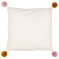 Multicoloured - Back - Furn Ready Set Snow Pom Pom Cushion Cover