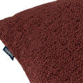 Marsala Red - Side - Paoletti Nellim Bouclé Textured Cushion Cover