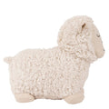 White - Side - Paoletti Shearling Sheep Doorstop