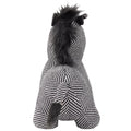 Black - Back - Paoletti Jacquard Zebra Doorstop