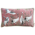 Blush - Front - Wylder Oriental Crane Cushion Cover