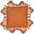 Pecan - Front - Yard Anko Tassel Macramé Cushion Cover