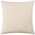 Natural - Front - Yard Lark Cotton Crinkled Cushion Cover