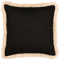 Brown - Back - Paoletti Oromo Fringe Cushion Cover