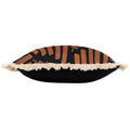 Brown - Lifestyle - Paoletti Oromo Fringe Cushion Cover