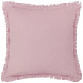 Lilac - Back - Furn Gracie Fringed Velvet Cushion Cover