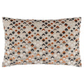 Ginger-Grey - Front - Paoletti Lexington Jacquard Velvet Cushion Cover