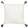 White-Black - Back - Hoem Cambre Bouclé Tassel Cushion Cover