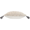 White-Black - Side - Hoem Cambre Bouclé Tassel Cushion Cover