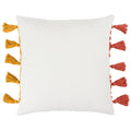 Brick-Ochre - Back - Heya Home Archow Tassel Tufted Cushion Cover