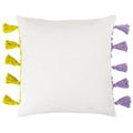 Lilac-Yellow - Back - Heya Home Archow Tassel Tufted Cushion Cover