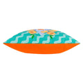 Aqua - Side - Furn Peachy Abstract Outdoor Cushion Cover