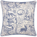 Midnight - Front - Furn Winter Woods Chenille Animals Cushion Cover