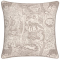 Taupe - Front - Furn Winter Woods Chenille Animals Cushion Cover