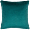 Teal - Back - Furn Marttel Jacquard Geometric Cushion Cover