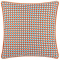 Orange - Front - Furn Marttel Jacquard Geometric Cushion Cover