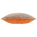 Orange - Side - Furn Marttel Jacquard Geometric Cushion Cover