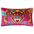 Pink - Front - Furn Year Of The Tiger Velvet Cushion Cover