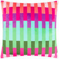 Multicoloured - Front - Heya Home Faux-Velvet Cushion Cover