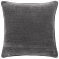 Charcoal - Front - Yard Heavy Chenille Reversible Cushion Cover