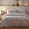 Greige - Front - Furn Nook Brushed Cotton Animals Duvet Cover Set