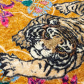 Gold - Lifestyle - Wylder Tropics Tigerscope Piped Velvet Cushion Cover