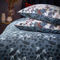 Dusky Blue - Side - Furn Midnight Reversible Panther Duvet Cover Set