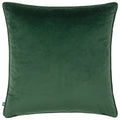 Green - Back - Wylder Rampha Velvet Piped Cushion Cover