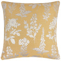 Gold - Front - Wylder Sophia New Floral Jacquard Cushion Cover