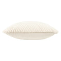 Ecru - Side - Paoletti Sonnet Faux Fur Cut Cushion Cover