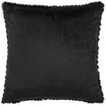 Jet Black - Back - Paoletti Sonnet Faux Fur Cut Cushion Cover