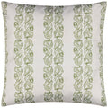 Olive - Back - Paoletti Kalindi Stripe Outdoor Cushion Cover