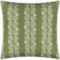 Olive - Front - Paoletti Kalindi Stripe Outdoor Cushion Cover