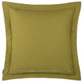 Moss - Back - Paoletti Palmeria Velvet Quilted Cushion Cover