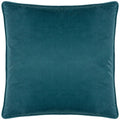 Teal - Back - Wylder House Of Bloom Piped Poppy Cushion Cover