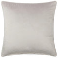 Grey - Back - Paoletti Stratus Piping Detail Jacquard Cushion Cover