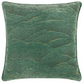 Jade - Front - Paoletti Stratus Piping Detail Jacquard Cushion Cover