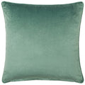 Jade - Back - Paoletti Stratus Piping Detail Jacquard Cushion Cover