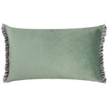 Sage-Grey - Front - Wylder Tilly Reversible Velvet Cushion Cover