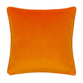 White-Orange - Back - Wylder Nectar Contrast Piping Velvet Blossom Cushion Cover