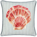 Multicoloured - Front - Evans Lichfield Salcombe Piped Scallop Cushion Cover