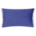 Blue - Back - Furn Araya Velvet Striped Cushion Cover