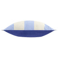 Blue - Side - Furn Araya Velvet Striped Cushion Cover