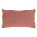 Pink - Back - Furn Araya Velvet Striped Cushion Cover