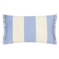 Blue - Front - Furn Araya Velvet Striped Cushion Cover