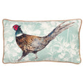 Blue - Front - Wylder Manor Piped Pheasant Cushion Cover