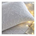 White - Back - Furn Tufted Cotton Snowflake Duvet Cover Set