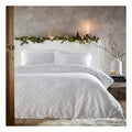 White - Front - Furn Tufted Cotton Snowflake Duvet Cover Set