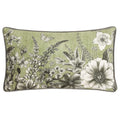 Moss - Front - Wylder Harlington Gardenia Piped Floral Cushion Cover