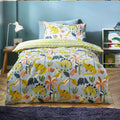 Blue-Green - Back - Little Furn Dinos Scandi Duvet Cover Set